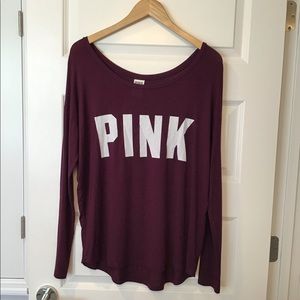 PINK soft long sleeve tee